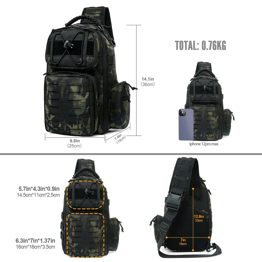 Upgrade Military Anti-Cut Waterproof Tactical Sling Bag