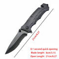 Folding Camping Knife with Safety Lock – Portable EDC Pocket Knife for Fishing & Outdoor Use
