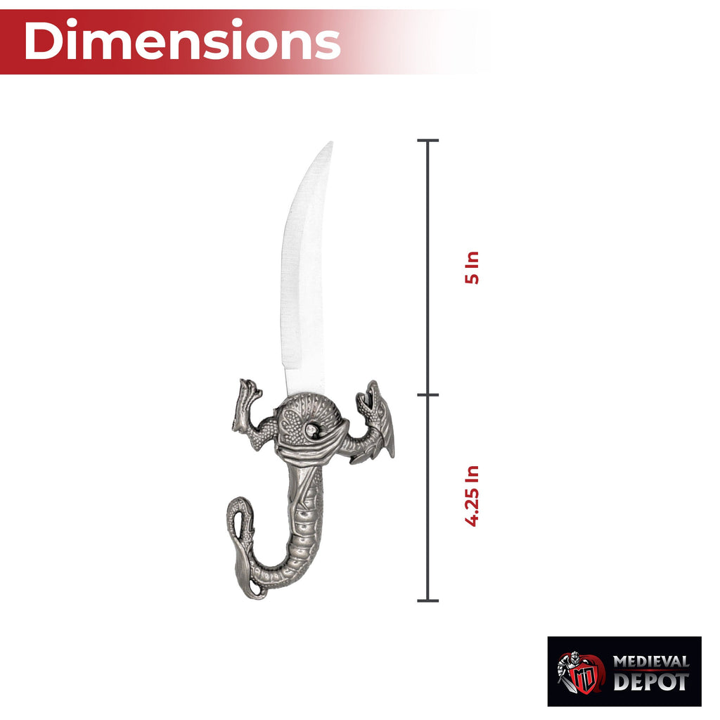 Green Dragon Fantasy Dagger Knife