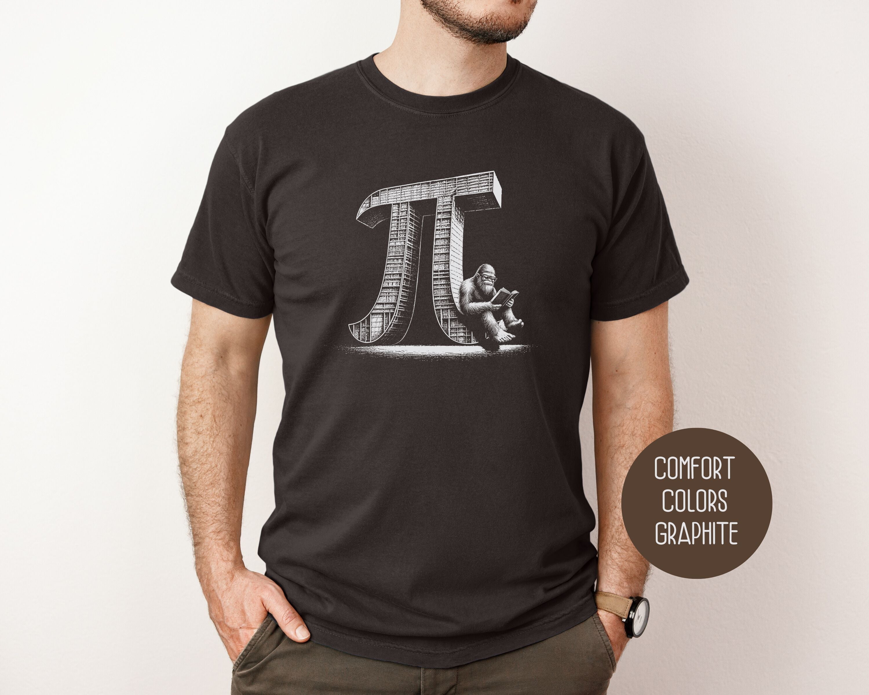 Pi Day Bigfoot Comfort Colors Shirt