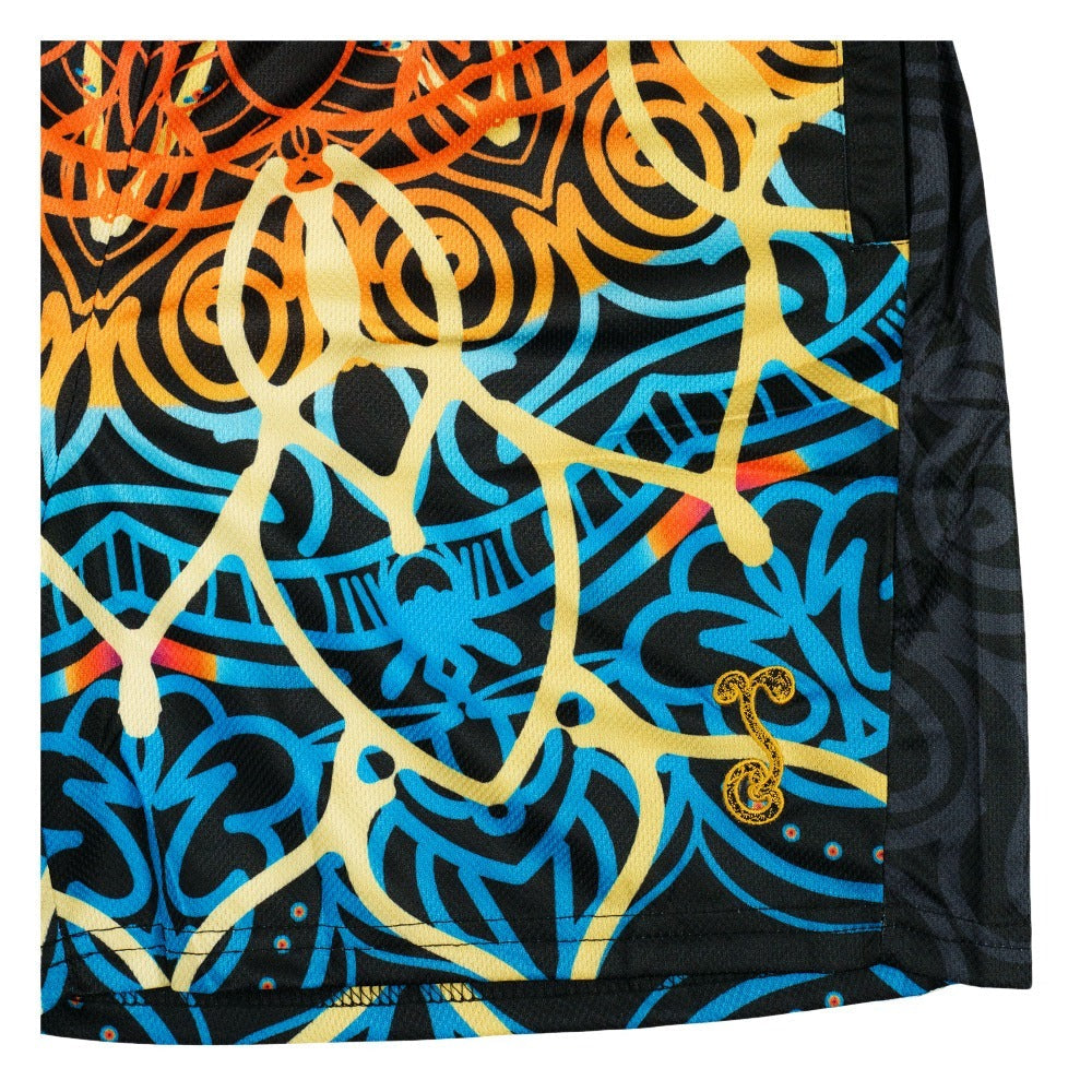 G Sprout Mandala Mesh Shorts