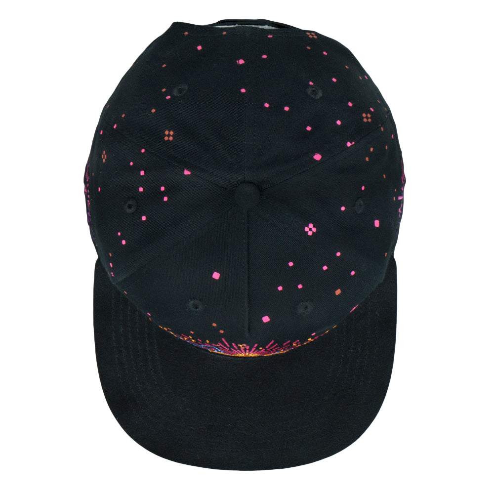 Mugwort Hummingbird Black Snapback Hat