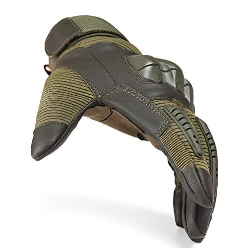 Tactical Military Rubber Hard Knuckle Outdoor Gloves - LY