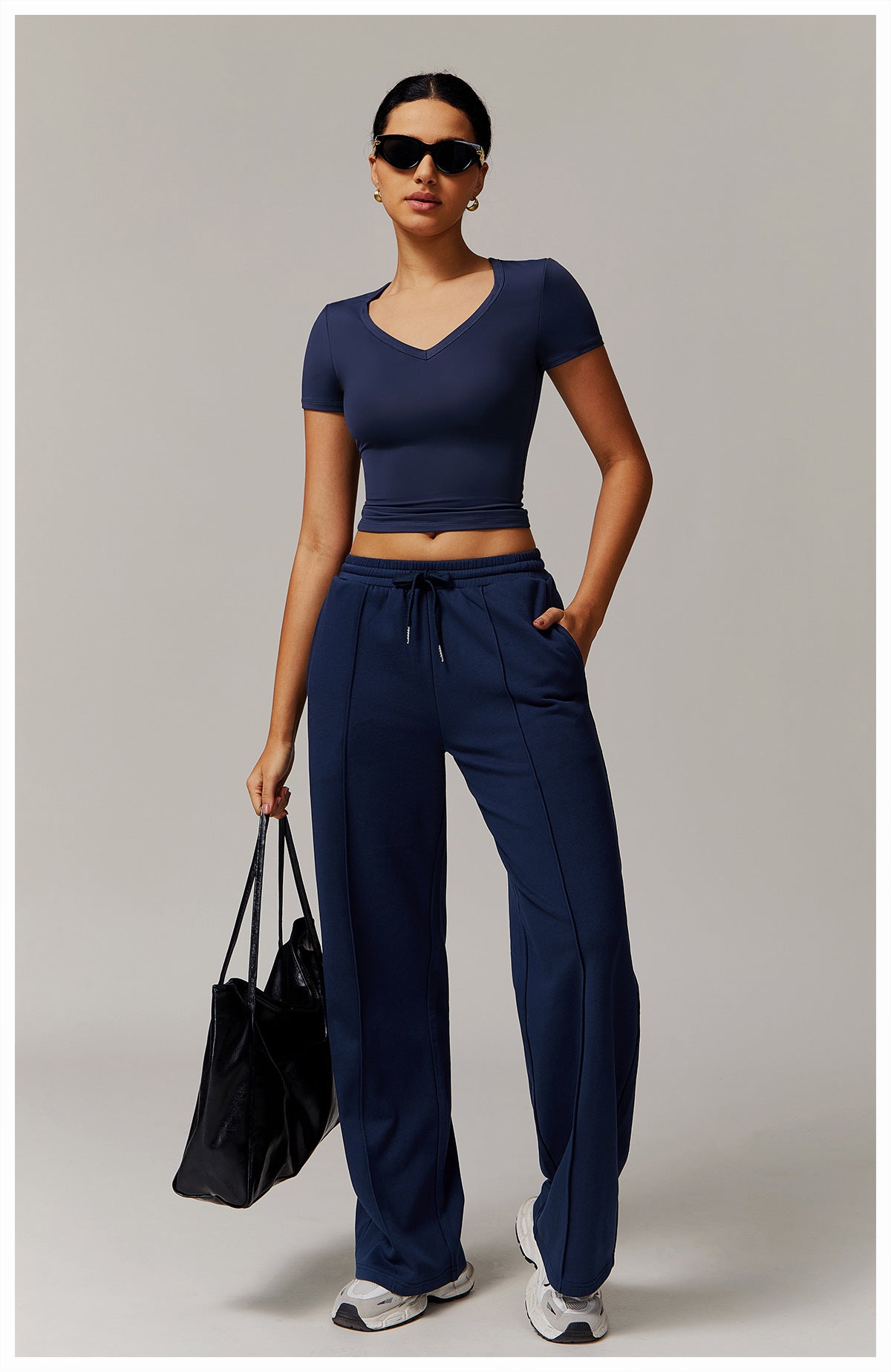 High-Waist Relaxed Straight Leg Joggers