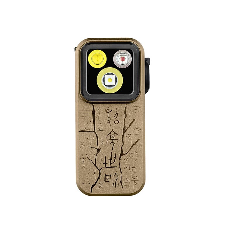 Olight Oclip Pro Clip on Flashlight with Floodlight Spotlight and Red Light