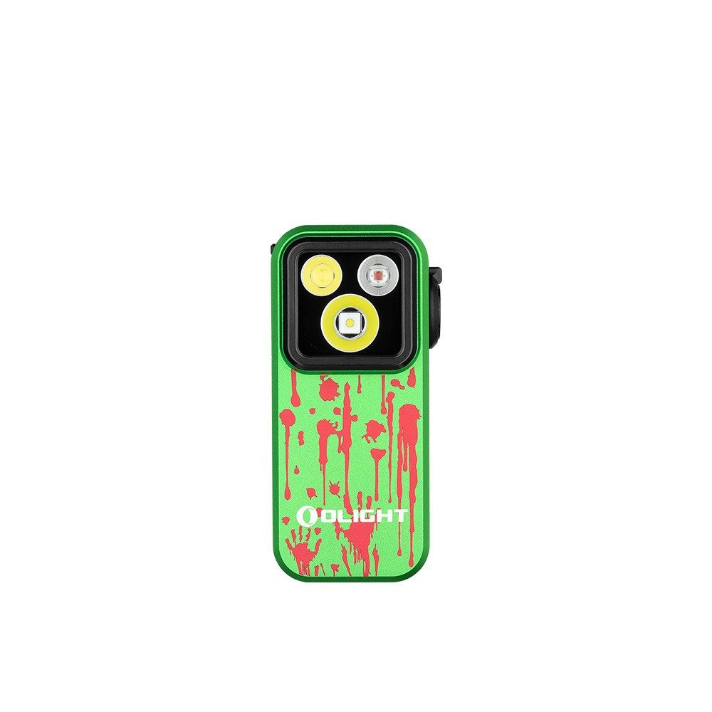 Olight Oclip Pro Clip on Flashlight with Floodlight Spotlight and Red Light