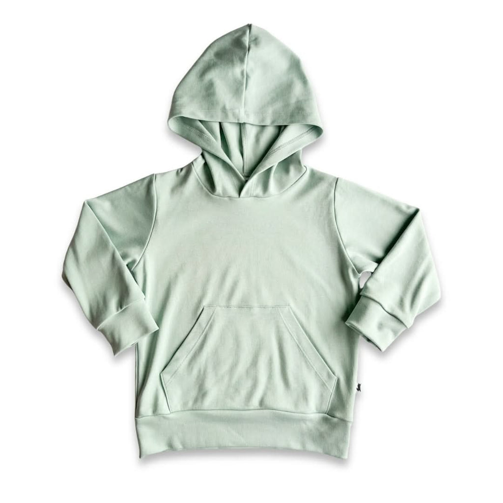 Youth Lightweight Bamboo Kangaroo Pocket Hoodie | Seaglass-1