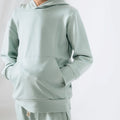 Youth Lightweight Bamboo Kangaroo Pocket Hoodie | Seaglass-0