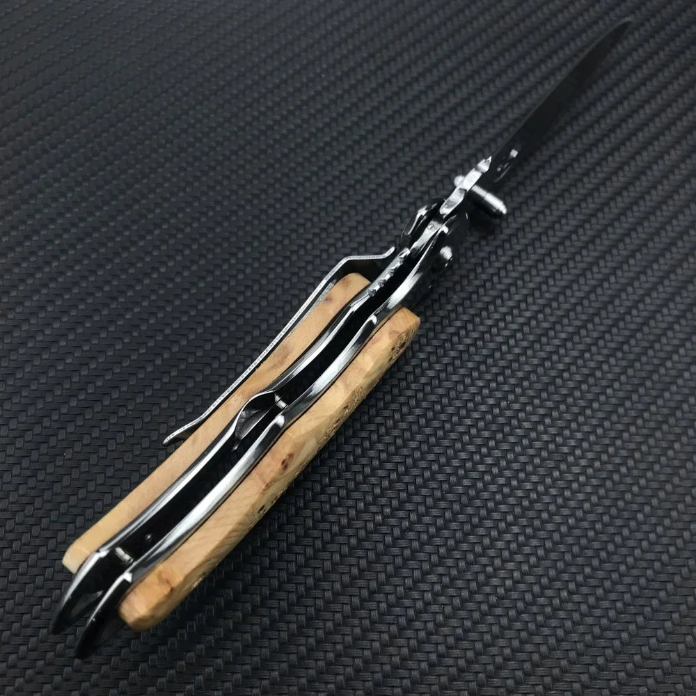 NNEOBA Professional Mini EDC Pocket Knife Brown