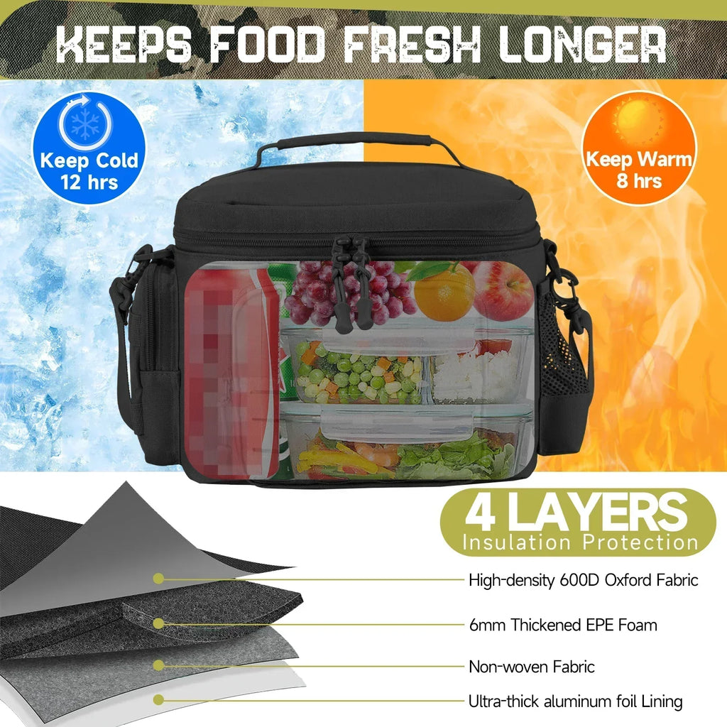 NNEOBA Tactical Thermal Cooler Bag: Military-Grade, Heavy Duty, Leakproof, Insulated, Durable
