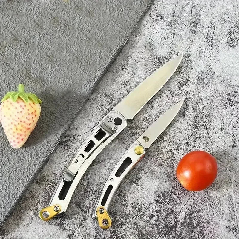 NNEOBA 2pcs Portable Folding Pocket Knife Black