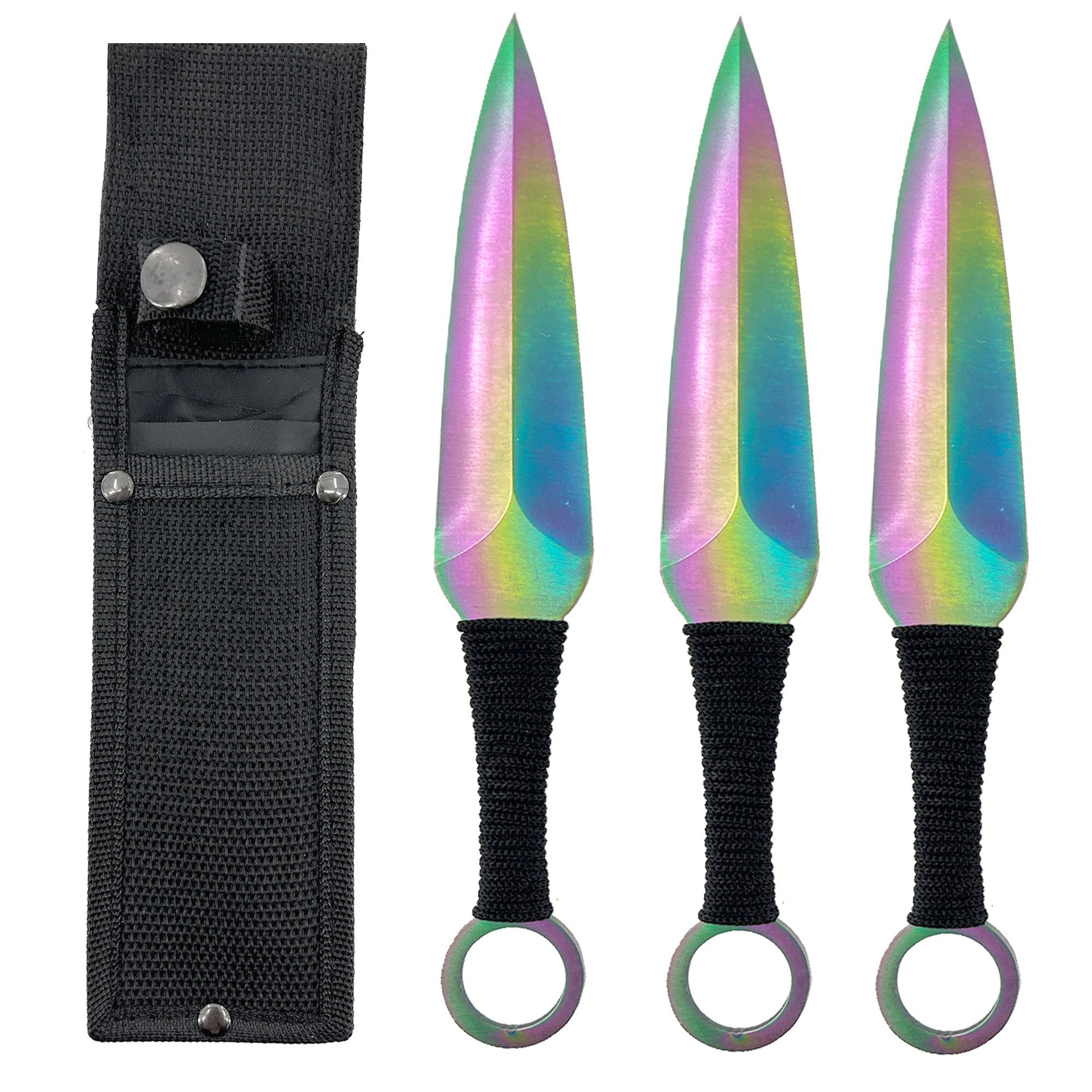 Serpent Strike Rainbow Kunai Throwing Knife Set