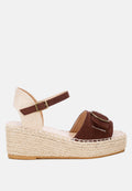 Amilta Buckle Detail Espadrille Wedges