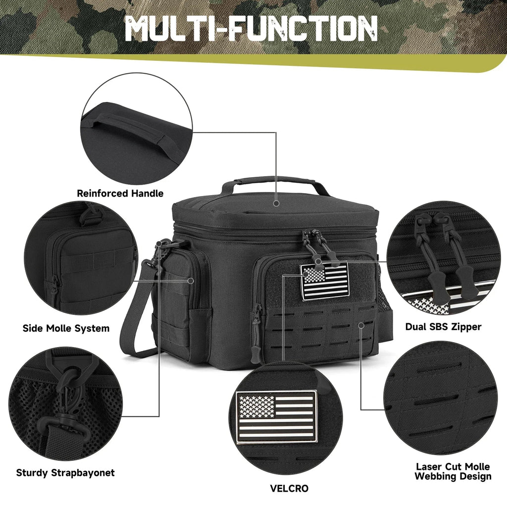 NNEOBA Tactical Thermal Cooler Bag: Military-Grade, Heavy Duty, Leakproof, Insulated, Durable
