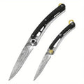 NNEOBA 2pcs Portable Folding Pocket Knife Black