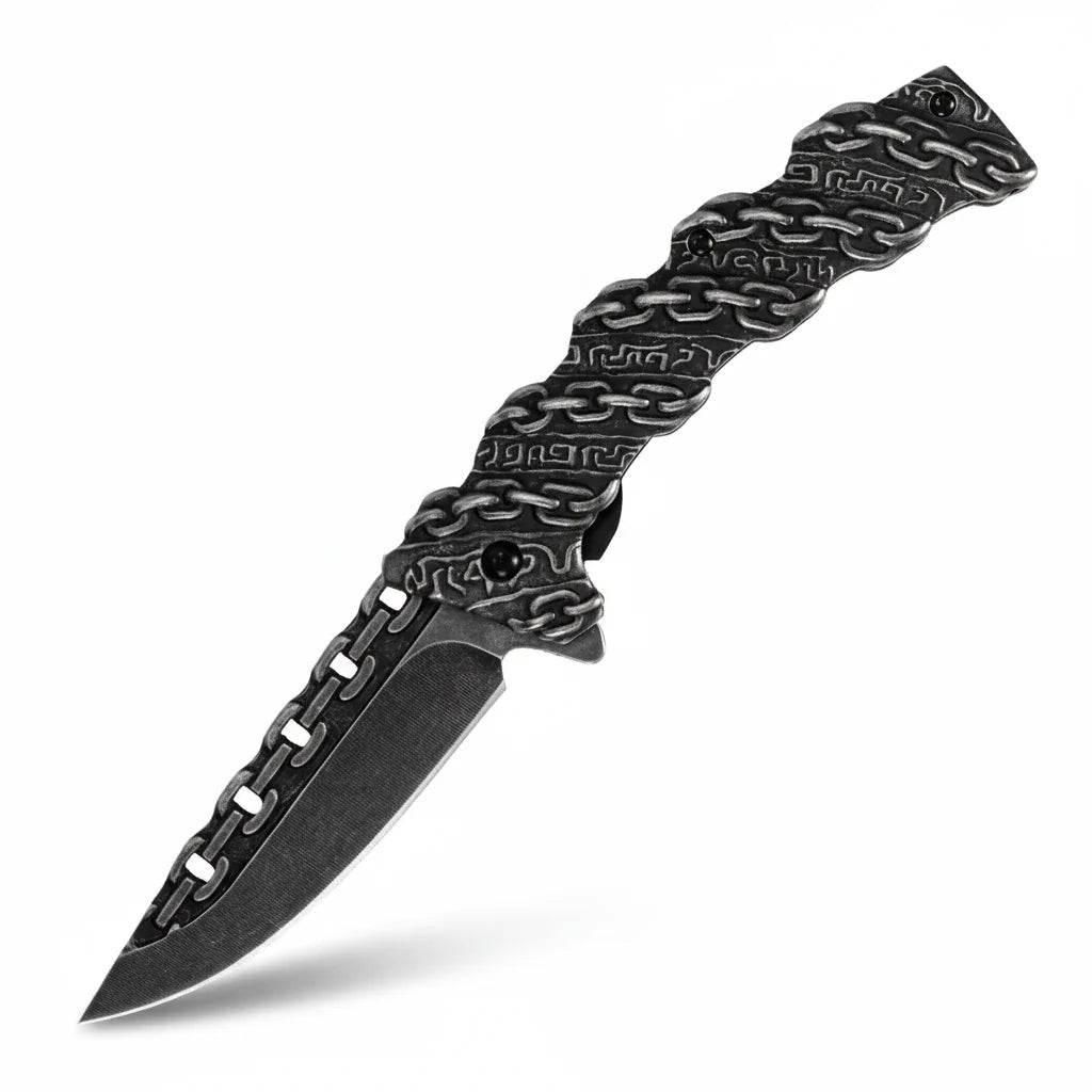 Stainless Steel Folding Knife Portable Utility Knife for Camping