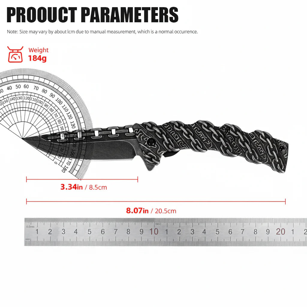 Stainless Steel Folding Knife Portable Utility Knife for Camping