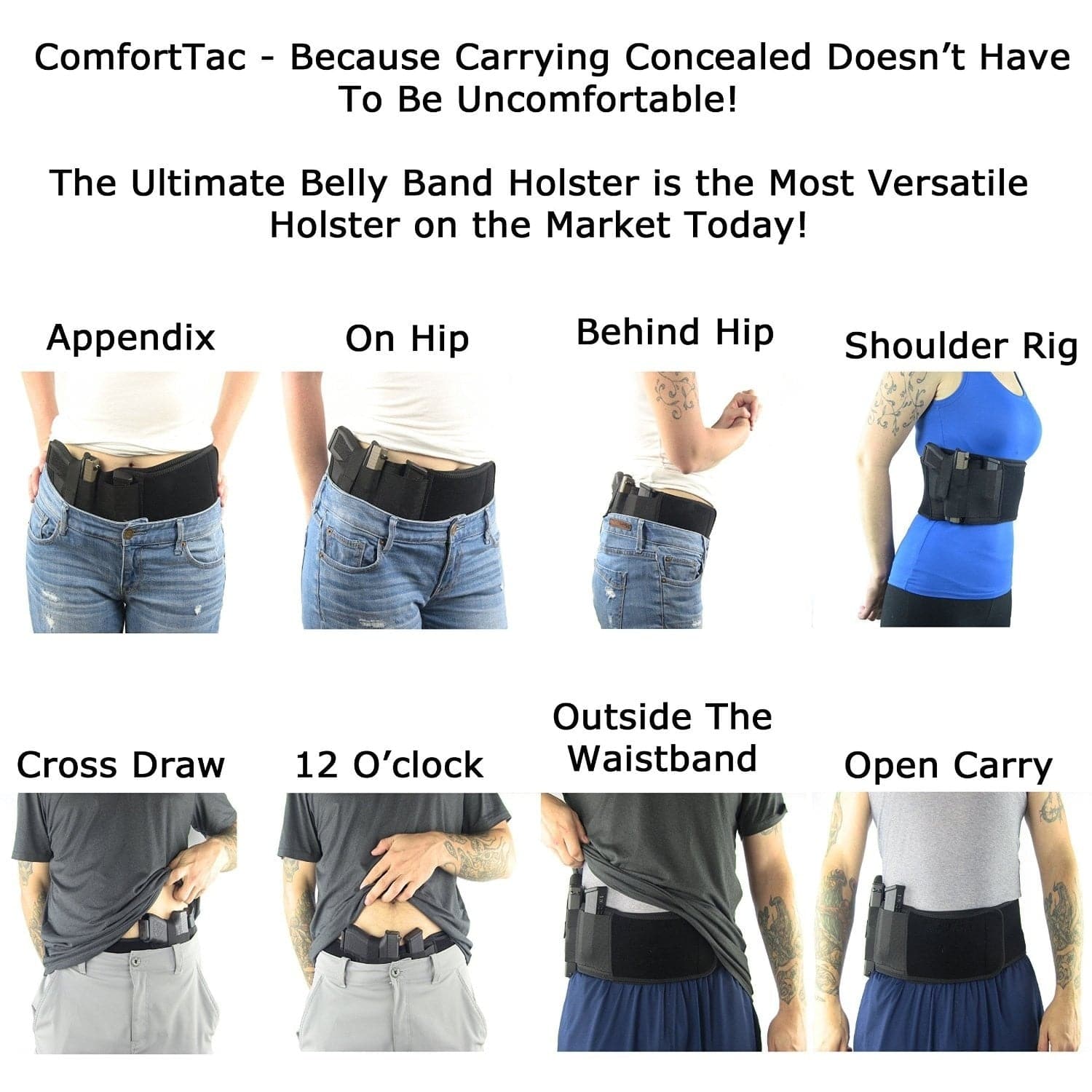 Tactical Pistol Holster Military Portable Hidden Holster Wide Belt