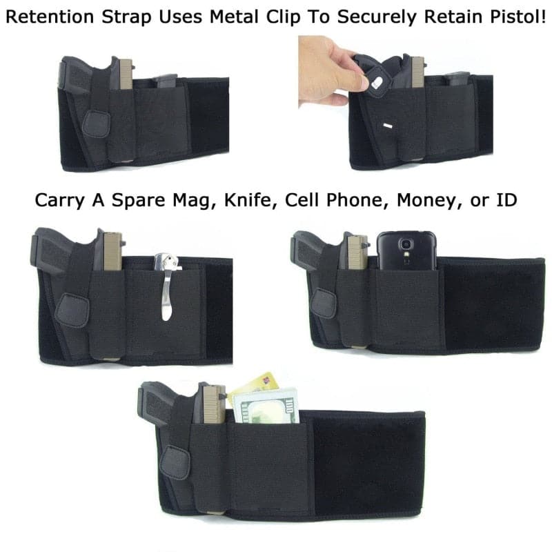 Tactical Pistol Holster Military Portable Hidden Holster Wide Belt