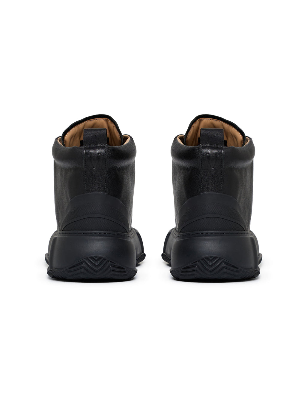 Valabasas "Vision" High Top Shoes - Black Leather