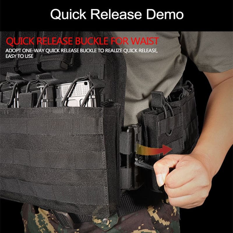 CS game equipment quick-release gun battle multi-camera vest