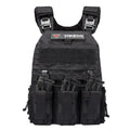 military tactical plate carrier vest with cummerbund pouches