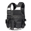 Stab-resistant reflective MOLLE system onboard safety vest-0