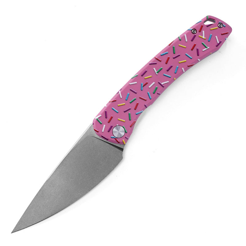 G10 Handle Folding Knife Sharp Outdoor Multifunctional Portable