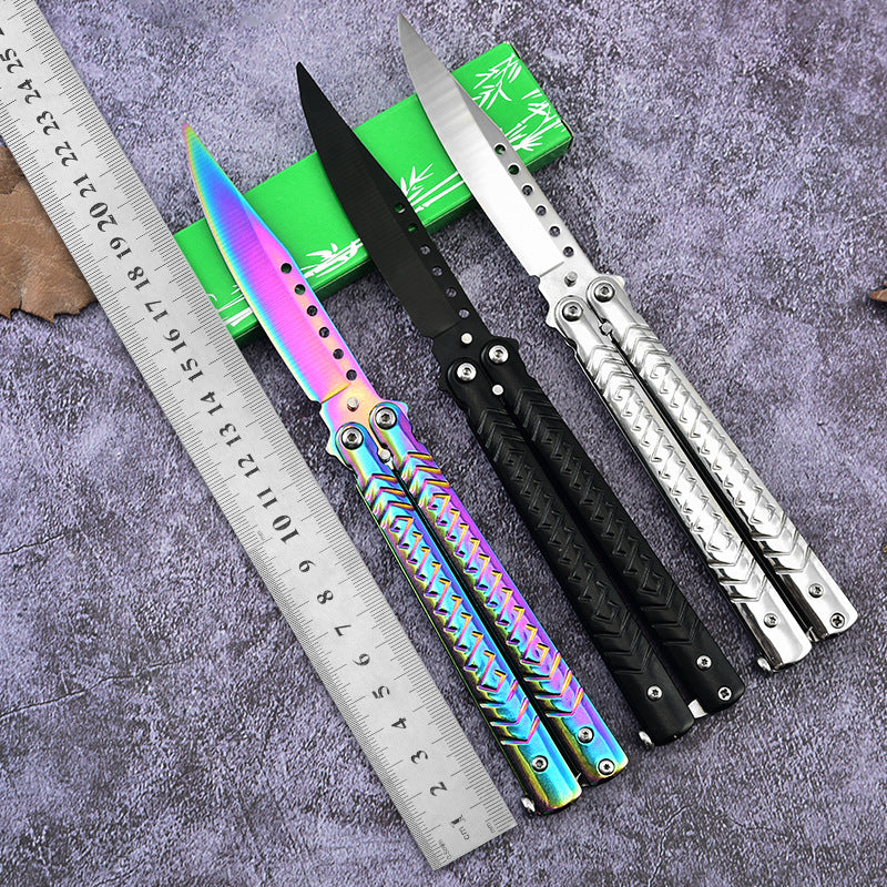 Unedged Toy Practice Knife Folding
