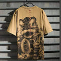 National Tide Chinese Embroidered Cotton Short Sleeve