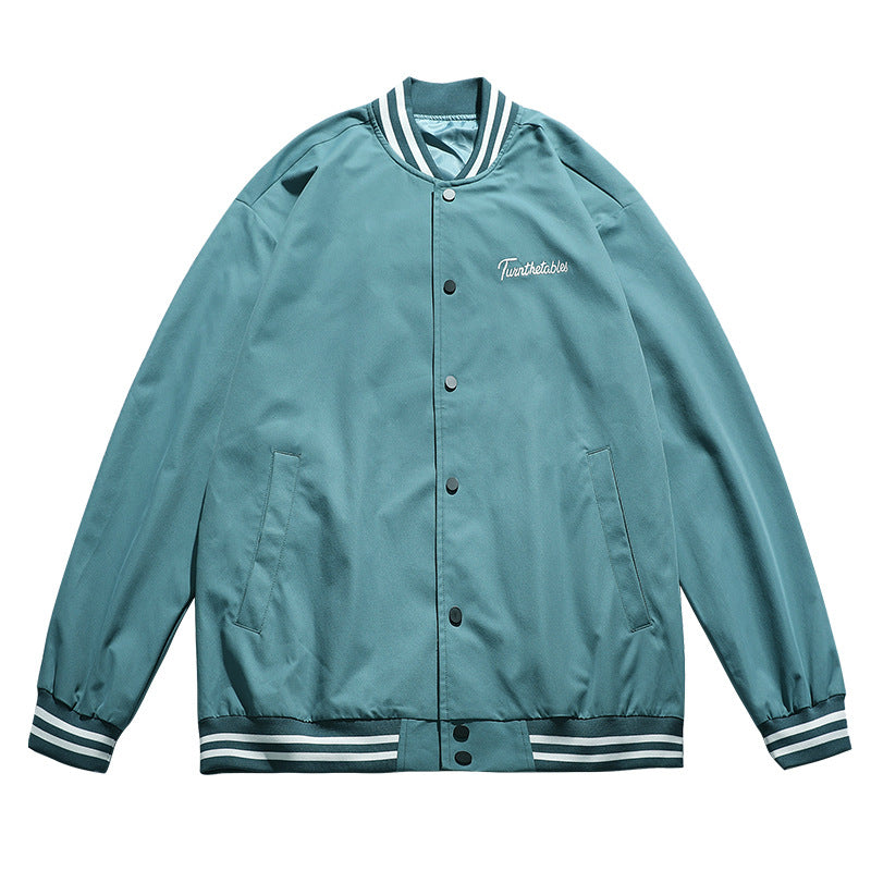 Embroidered Baseball Jacket Men's All-match Casual Towel Embroidered Jacket