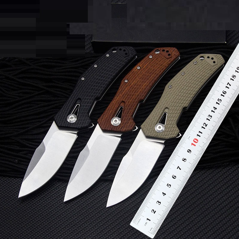 High-quality Sharp Wooden Handle Multi-function Folding Knife