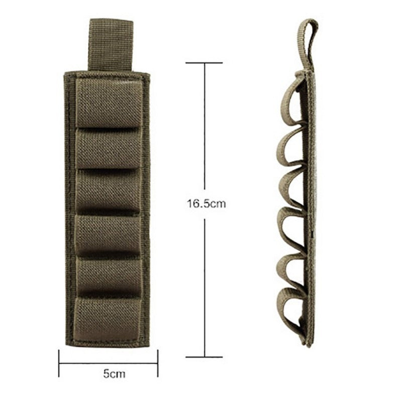 Tactical Outdoor 6-hole Storage Stickers EDC Multi-functional Accessory Bag