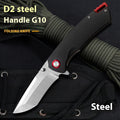 High Hardness D2 Steel G10 Handle Stainless Steel Folding Knife