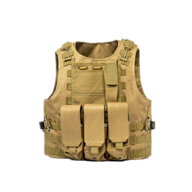 Amphibious Tactical Vest Vest MOLLE Camouflage Multifunction Lightweight Combat Vest CS Chicken Eating Tactical Equipment
