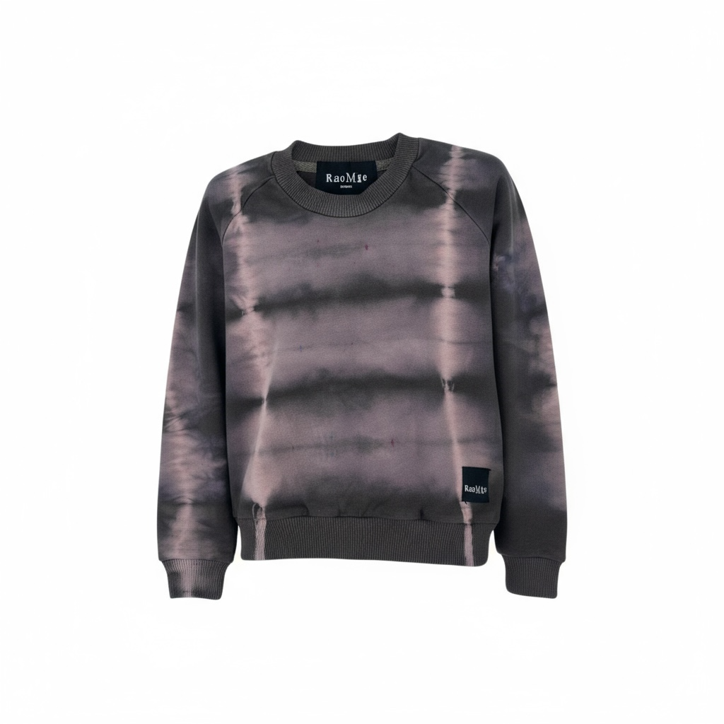 Kids Crewneck – Purple Tie-Dye | Organic Cotton