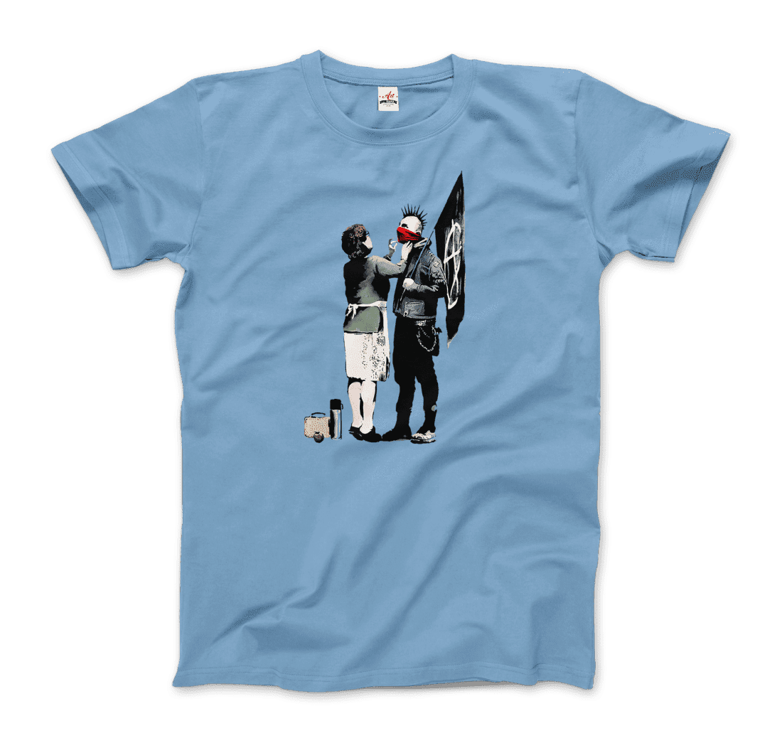 Banksy Anarchist Punk and His Mother artwork t-shirt