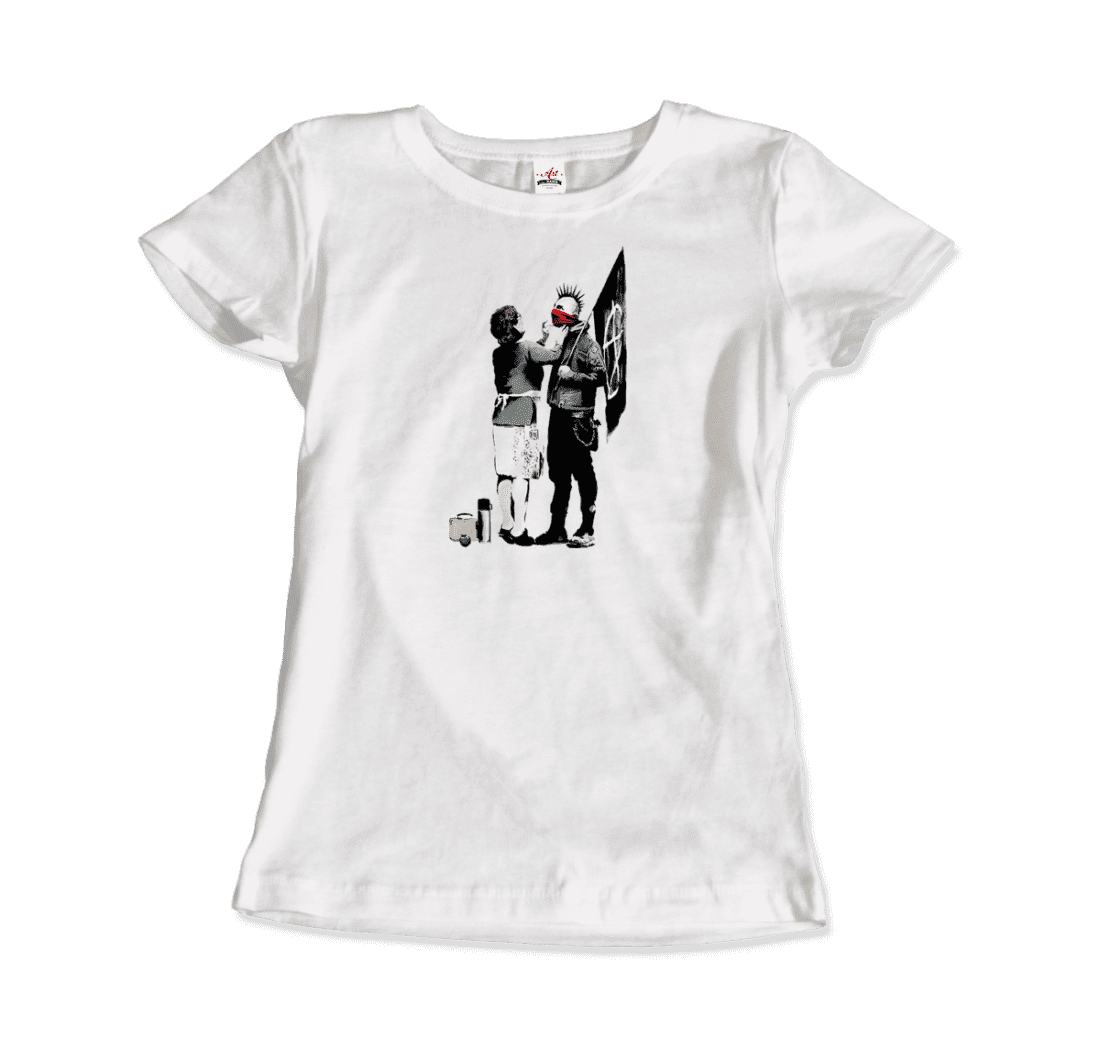 Banksy Anarchist Punk and His Mother artwork t-shirt