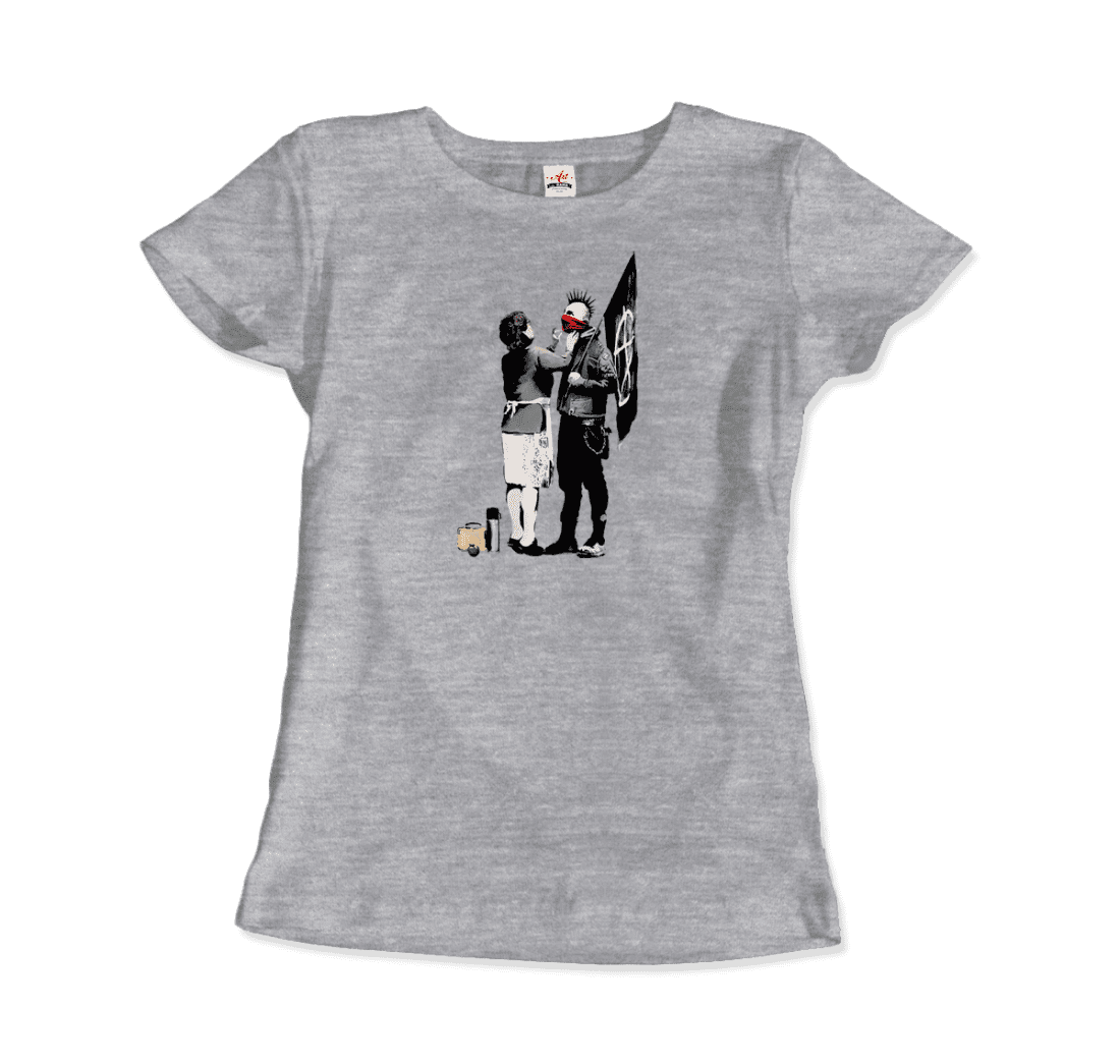 Banksy Anarchist Punk and His Mother artwork t-shirt