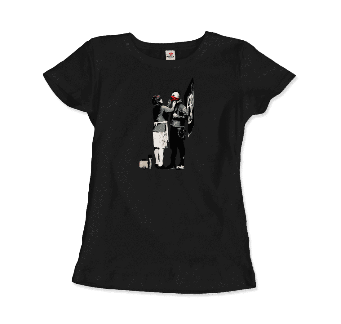 Banksy Anarchist Punk and His Mother artwork t-shirt