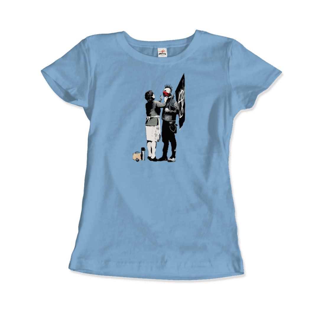 Banksy Anarchist Punk and His Mother artwork t-shirt