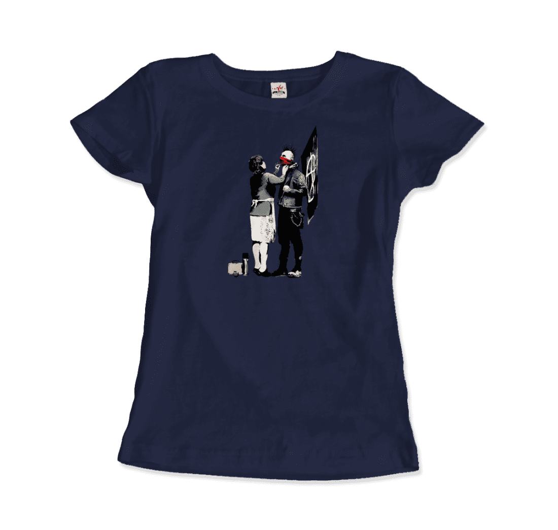 Banksy Anarchist Punk and His Mother artwork t-shirt