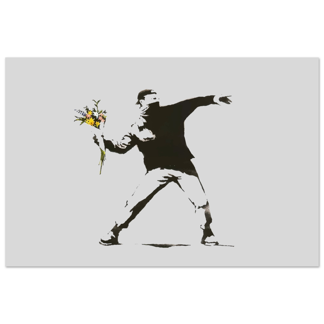 Banksy Flower Thrower artwork poster
