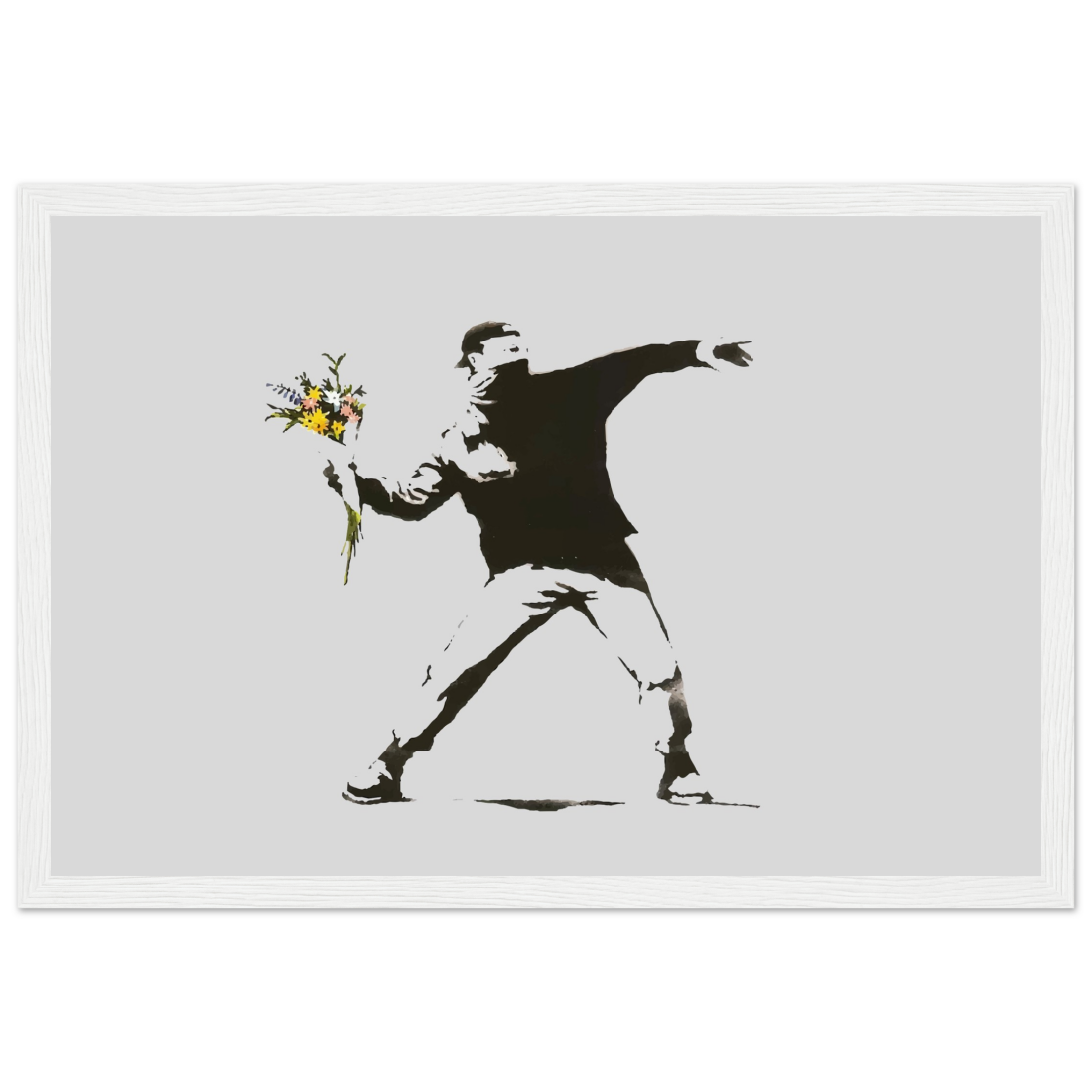 Banksy Flower Thrower artwork poster