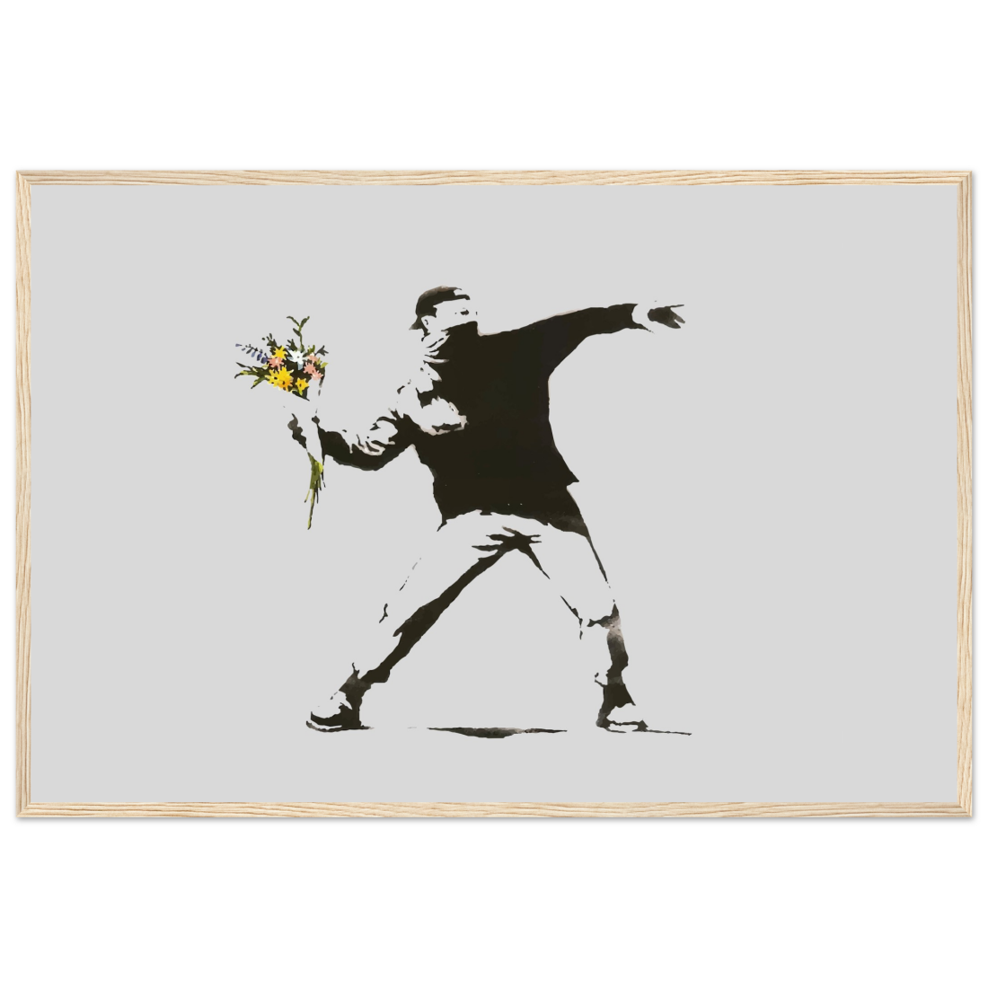 Banksy Flower Thrower artwork poster