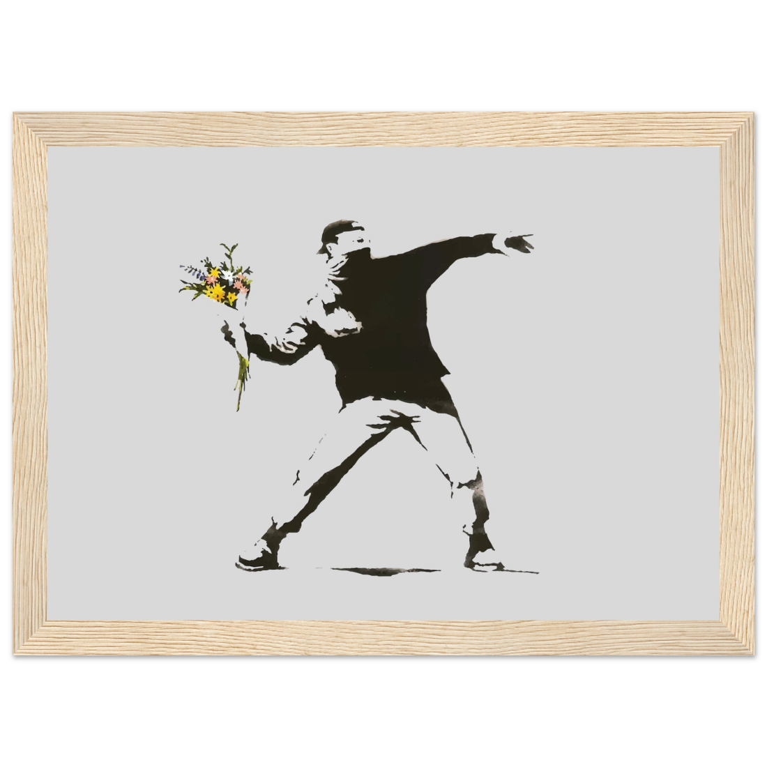 Banksy Flower Thrower artwork poster