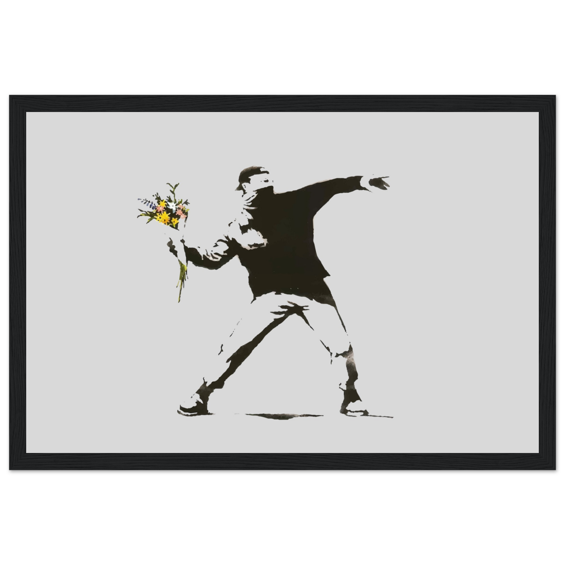 Banksy Flower Thrower artwork poster