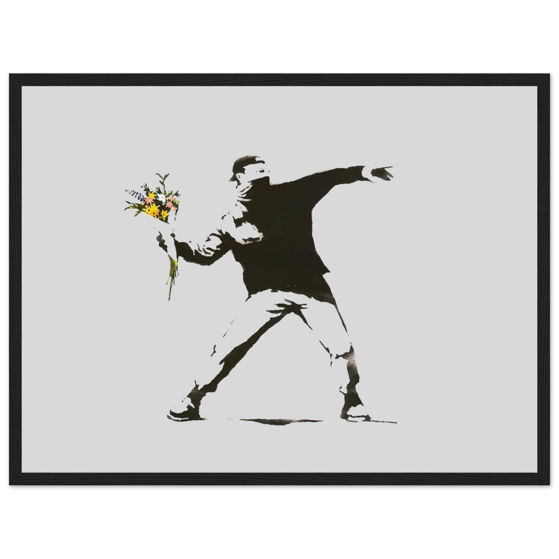 Banksy Flower Thrower artwork poster