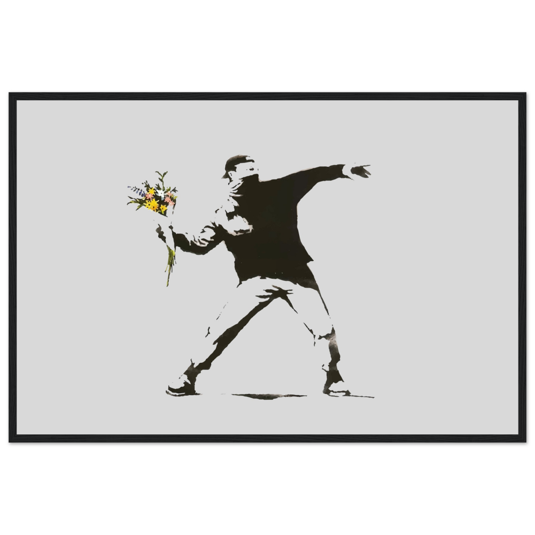 Banksy Flower Thrower artwork poster