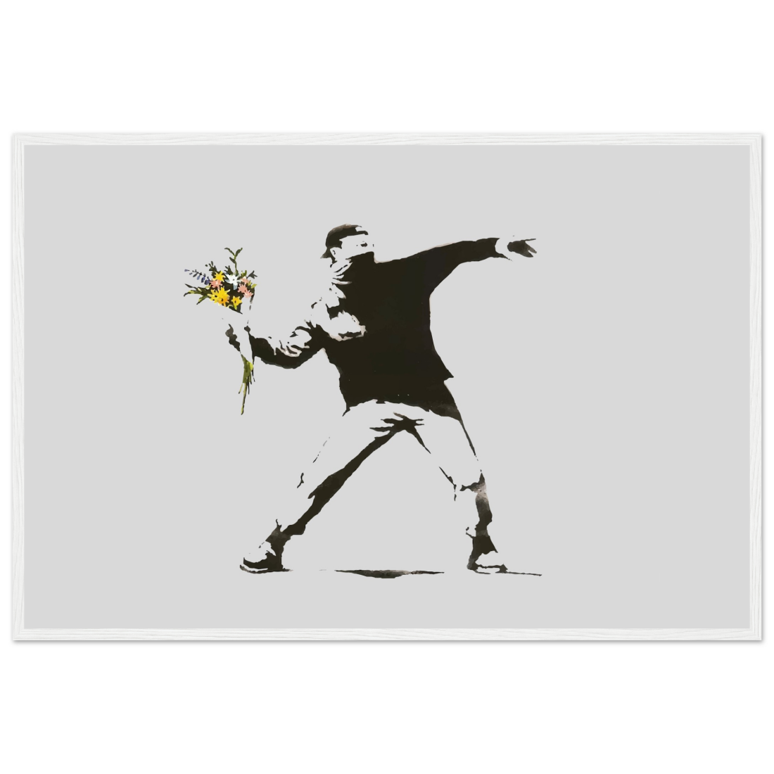 Banksy Flower Thrower artwork poster